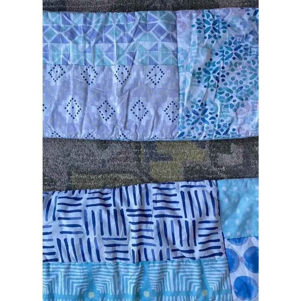 Pottery Barn Teen Quilted Abstract Design Bed Pillow Sham Set